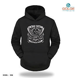 Motorcu Model Slimfit Kapüşönlu Hoodie Erkek kadın Sweatshirt