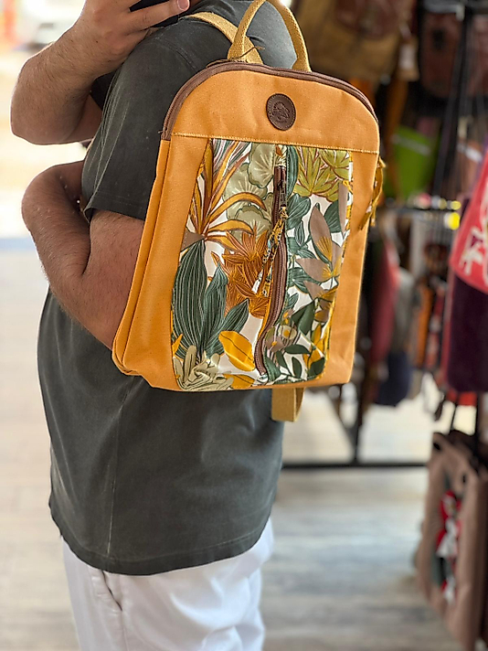 Old Cotton Vintage Kanvas  (Su Geçirmez) Unisex Seyahat Kamp Sırt Çantası 38 cm X 30 cm