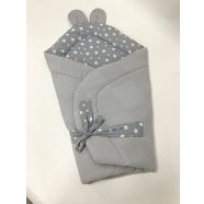 Gri/Yıldız Desenli Bebek Kundak