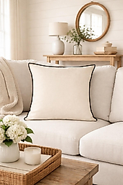 Düz Biyeli Farmhouse Kırlent