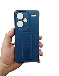 Redmi Note 13 Pro Plus Standlı Silikon Telefon Kılıfı Mavi