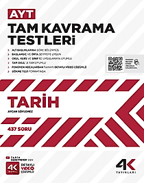 4K Yayınları AYT Tarih Tam Kavrama Testleri 2025 2026 Yeni Baskı Sezon