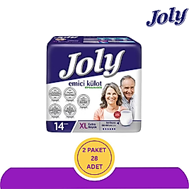 Joly Emici Külot Hasta Bezi XLarge (Extra Büyük Boy) 14'lü 28 Adet (2x14)