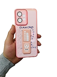 Redmi Note 12 4G Standlı Lens Korumalı Telefon Kılıfı Pembe