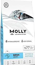 Molly Tavuklu Açık Yavru Kedi Maması 1Kg