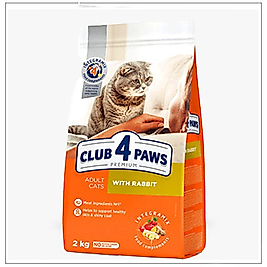 Club4 Paws Tavşanlı Yetişkin Kedi Maması 2 kg