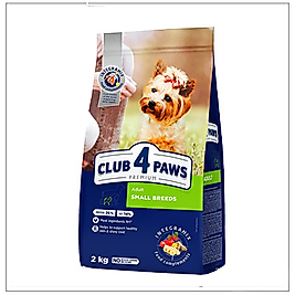 Club4Paws Premium Tavuklu Küçük Irk Yetişkin Köpek Maması 2 Kg