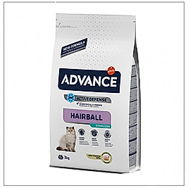 Advance Sterilised Hairball Kısırlaştırılmış Kedi Maması 3 Kg