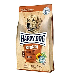 Happy Dog NaturCroq Biftek-Pirinç Yetişkin Köpek Maması 15Kg