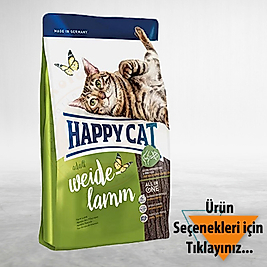 Happy Cat Weide Lamm Kuzu Etli Kedi Maması KG SEÇENEKLERİ İÇİN TIKLAYIN