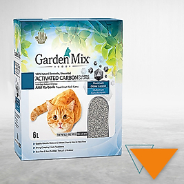 Garden Mix Activated Carbon Parfümsüz Topaklanan Kedi Kumu 6 Lt