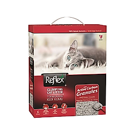 Reflex İnce Taneli Granül Aktif Karbonlu Topaklanan Kedi Kumu (6 L)