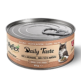 Reflex Daily Taste Sığır Etli ve Mantarlı Kedi Konservesi 85gr