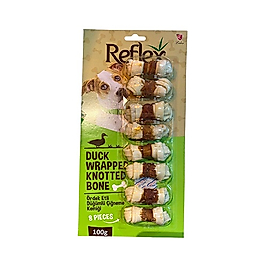 Reflex Ördek Etli Düğümlü Köpek Çiğneme Kemiği 8'li (100 g)