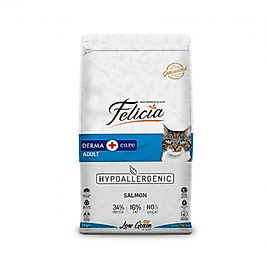 Felicia Az Tahıllı Somonlu Hypoallergenic Yetişkin Kedi Maması 2 kg  8681299601301