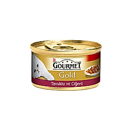 Purina Gourmet Gold Tavuklu ve Ciğerli Adult Kedi Konserve (85 g) -7613032814601