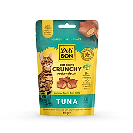 Deli Bon Crunchy Ton Balıklı Kedi Ödül Maması (60 g