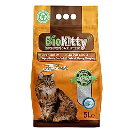 BioKitty İnce Taneli Topaklanan Marsilya Sabunlu Kedi Kumu (5 L)