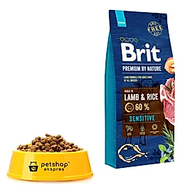 Brit Premium By Nature Sensitive Pirinçli ve Kuzulu Yetişkin Açık Köpek Maması