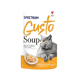 Spectrum Gusto Tavuk Etli ve Havuçlu Kedi Çorbası (50 g)