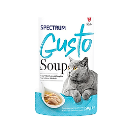 Spectrum Gusto Soup Ton Balıklı ve Balkabaklı Kedi Çorbası (50 g)