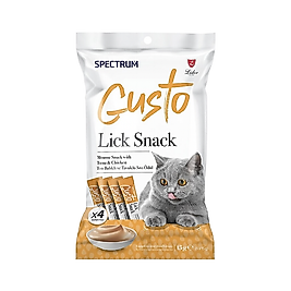 Spectrum Gusto Balıklı ve Tavuk Etli Sıvı Kedi Ödül Maması (4 x 15 g)