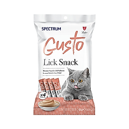 Spectrum Gusto Somon Balıklı Sıvı Kedi Ödül Maması (4 x 15 g)