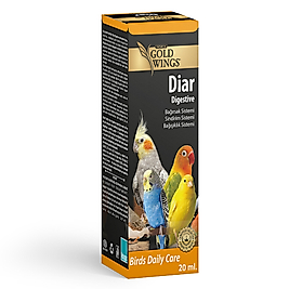 Gold Wings Diar Kuşlar için Bağışıklık, Sindirim Sistemi Desteği Vitamin (20 ml)