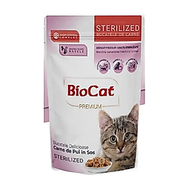 BioCat Sterilised Kısır Kedi Yaş Maması 85 Gr