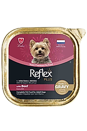 Reflex Plus Dana Etli Mini ve Küçük Irk Yetişkin Köpek Konservesi 85gr
