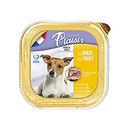 Plaisir Dog Hindi Etli Yetişkin Köpek Konserve Maması (150 g)