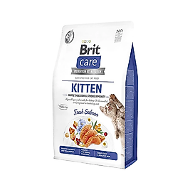 Brit Care Gentle Digestion & Strong Immunity Tahılsız Somonlu Yavru Kedi Maması (2 kg)