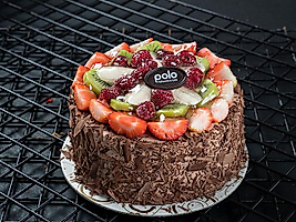Meyveli & Çikolatalı Pasta / Fruit & Chocolate Cake