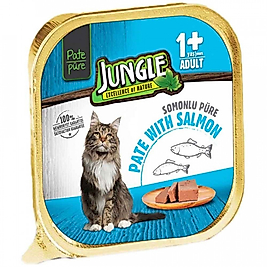 Jungle Püre Yetişkin Kedi Somonlu 100 g