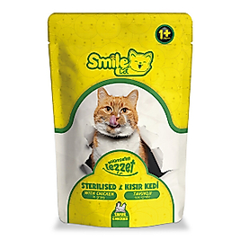 Smile Cat Pouch Kısır Kedi Tavuklu 100 Gr