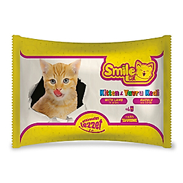 Smile Cat Pouch Yavru Kuzulu 4*100 Gr