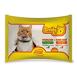 Smile Cat Pouch Kısır Sığır Etli -Tavuklu 4*100 Gr