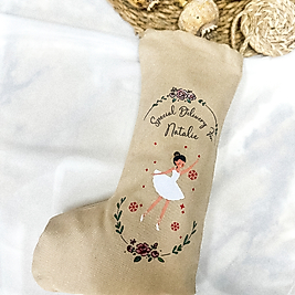 Natalie Baskılı Noel Çorabı