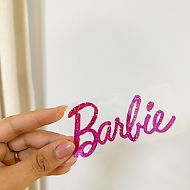 Barbie 10 cm Simli Baskı