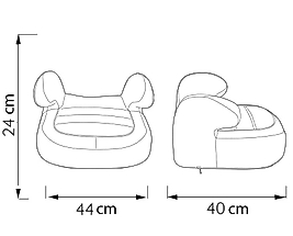 ComfyMax Premium 15-36kg Yükseltici Oto koltuğu Grey Jean