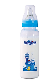 Bambino Natural Standart PP Biberon 250 ml - Mavi