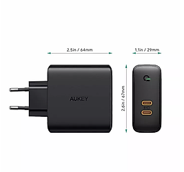 AUKEY 63w Dual Port Fast Charger