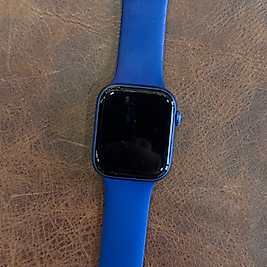 Apple Watch Seri 7 45mm Blue Aluminium Spor Band TR