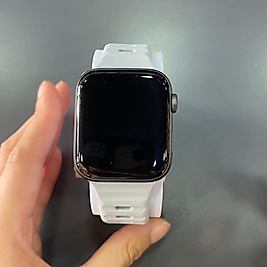 Apple Watch Seri 4 44mm Silver Aluminium Spor Band TR