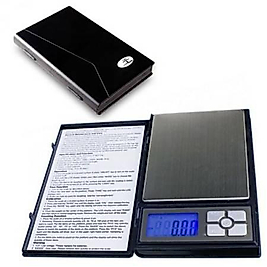 Notebook Kapaklı Cep Terazisi - Hassasiyet: 0,01 gr. Max: 500 gr.