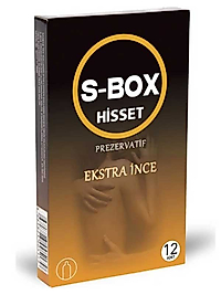 S-Box Ekstra İnce Prezervatif 12'li