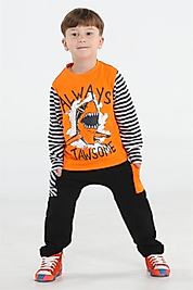 Casabony Jawsome Baggy Erkek Çocuk Pantolon + T-shirt Takım BN-061