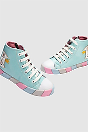 Casabony Kedi Prenses Mavi Kız Çocuk Sneakers  BN-011