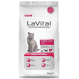 LaVital Cat Adult Steril.1.5 Kg.Somonlu Kısır Kedi Maması