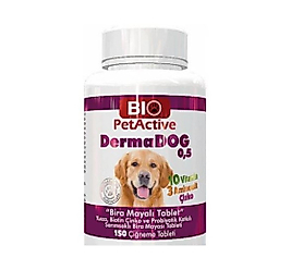 Bio Pet Active Dermadog Köpek Vitamin Sarımsak Tablet 75gr